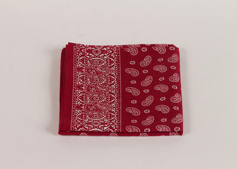 Shopkeeper Studio Paisley Bandana | Madder Red
