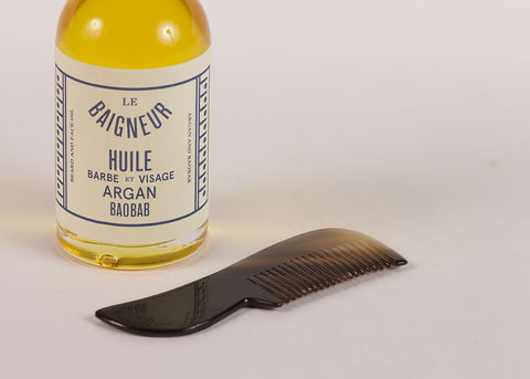 Bürstenhaus Redecker Pocket Beard Comb | Natural Horn