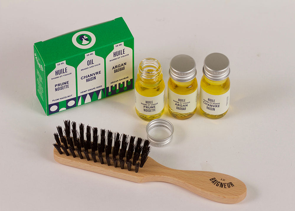 Le Baigneur Mini Beard & Face Oil | Set of 3