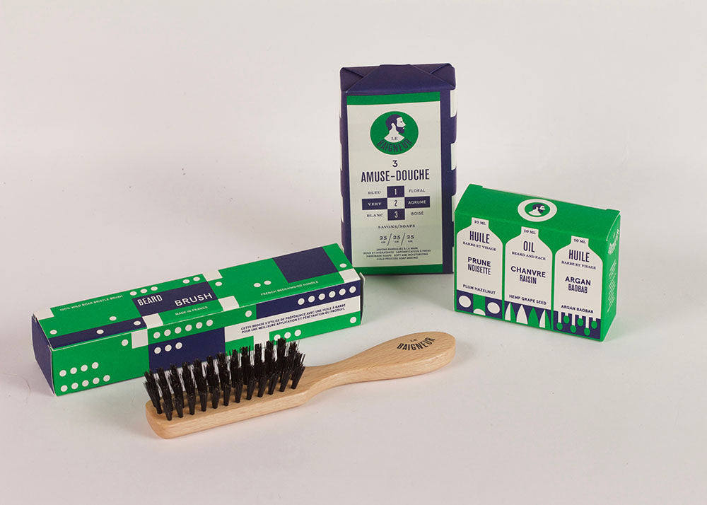 Le Baigneur Beard Brush | Beechwood & Boar Bristle