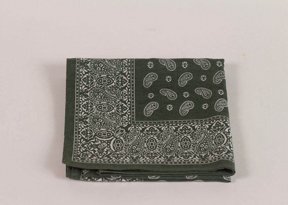 Shopkeeper Studio Paisley Bandana | Sage Green