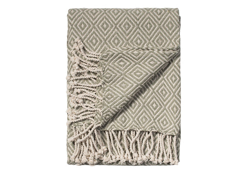 Namaste Cotton Handloom Throw | Vintage Sage