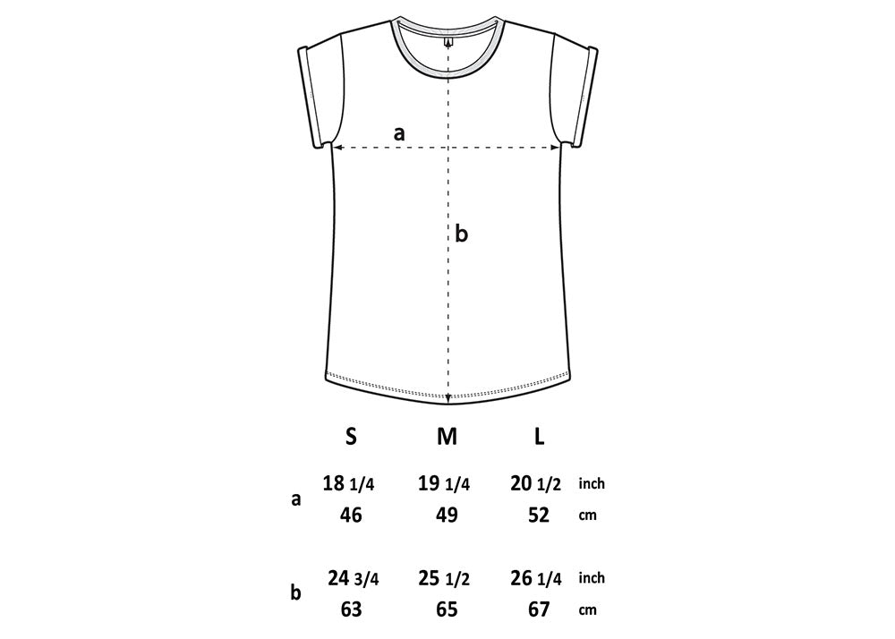 Earth Positive Women's Organic Rolled Sleeve T-Shirt | Stonewash Grey