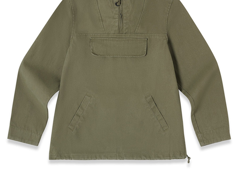 Mousqueton Larmor Hooded Smock | Vetiver