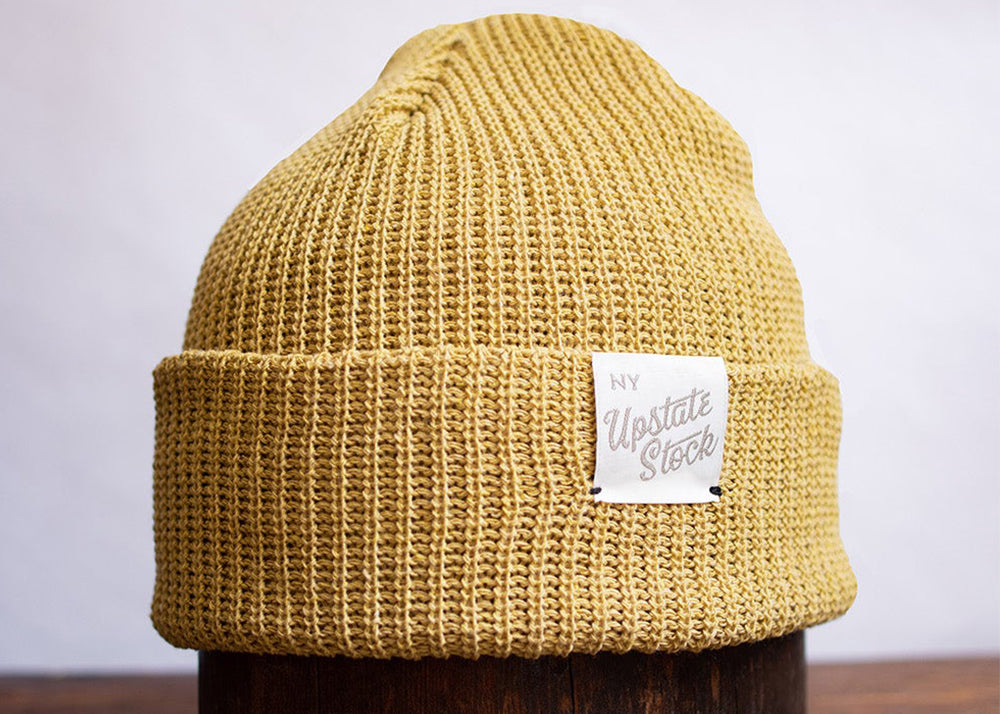 Upstate Stock Upcycled Cotton Watch Cap | Straw