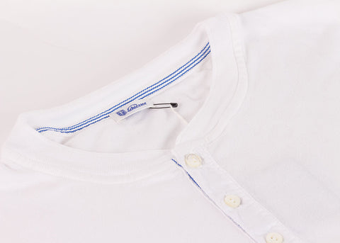 Schiesser Original Long Sleeve Henley | White